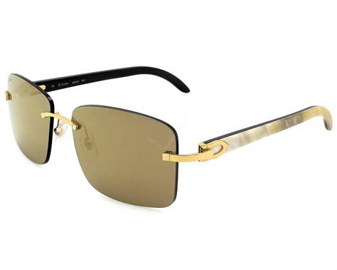 buffalo horn cartier sunglasses|cartier glasses genuine horn.